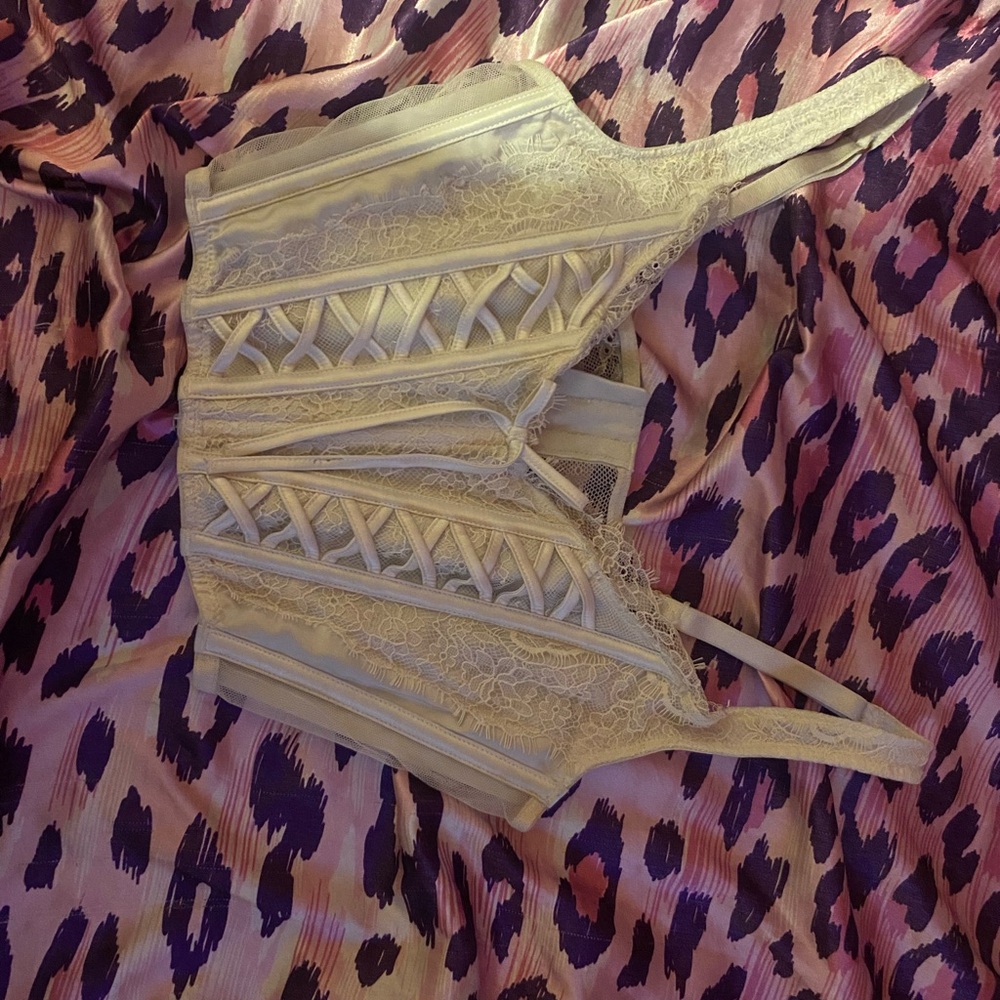 Victoria Secret White Lace Top